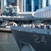 USS Arlington arrives in New York for International Naval Review 250
