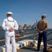 USS Arlington (LPD 24) Enters The New York Harbor