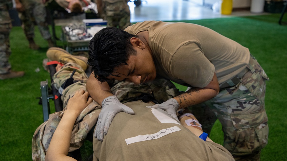 Soldiers Conduct Casualty Evacuation (CASEVAC) Training