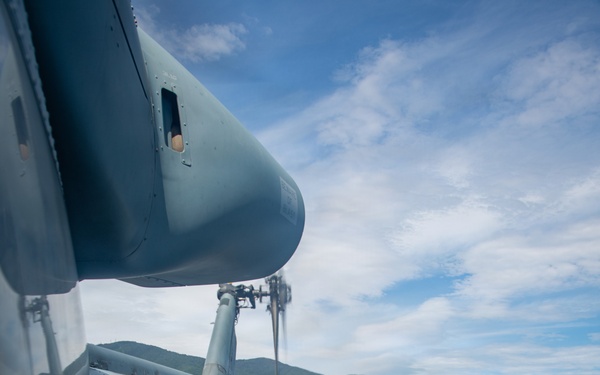 LCF-24: V3/2 Leadership Meets with MRF Marines Amid an Aerial Resupply