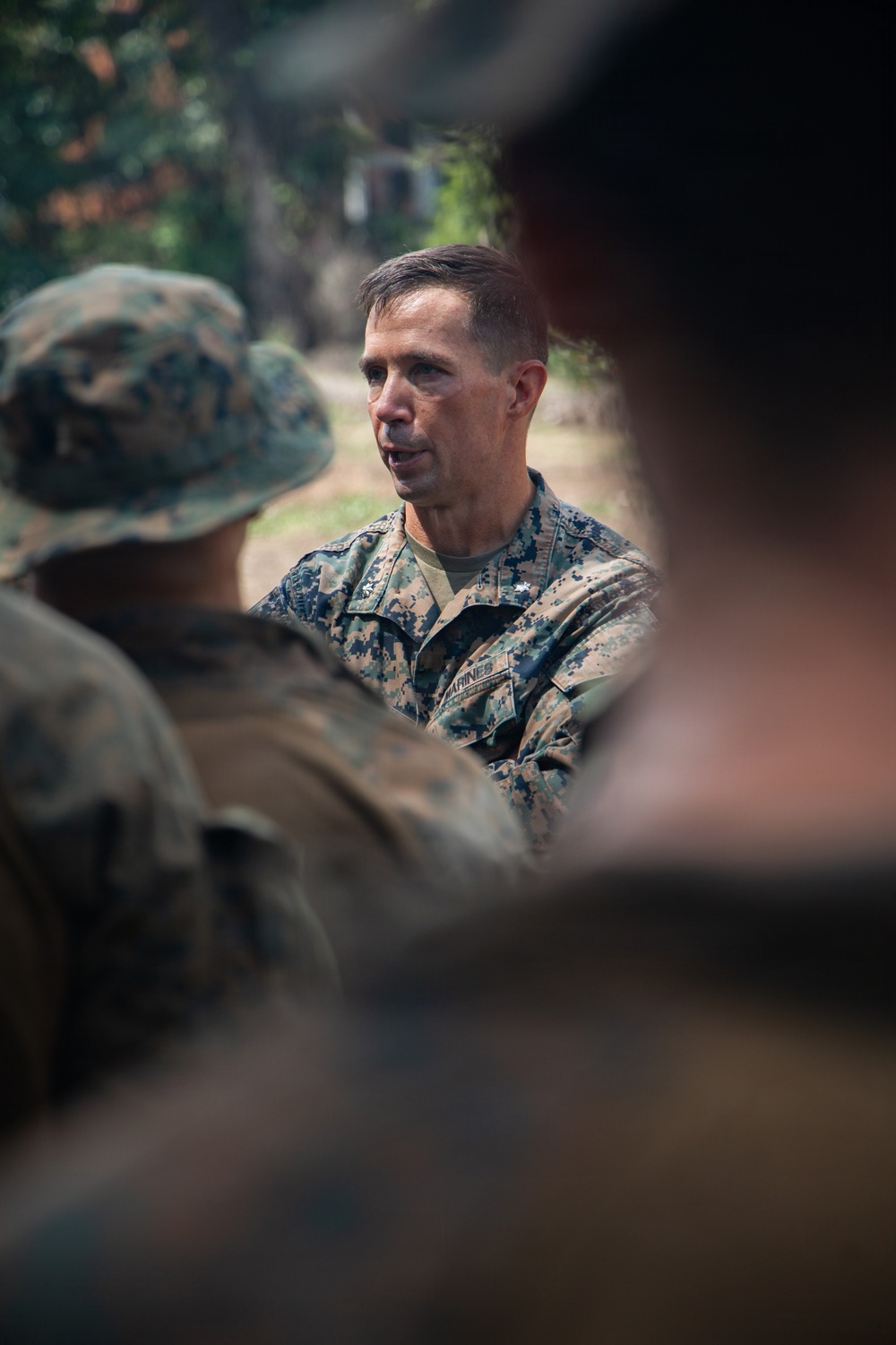 LCF-24: V3/2 Leadership Meets with MRF Marines Amid an Aerial Resupply