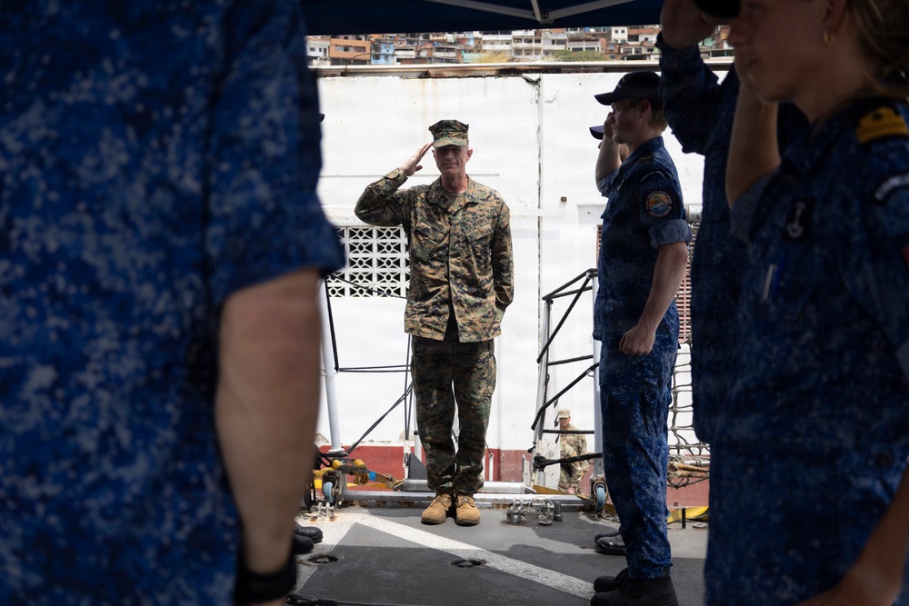 Maj.Gen. Jarrard Meets with Local Leaders around Venezuela