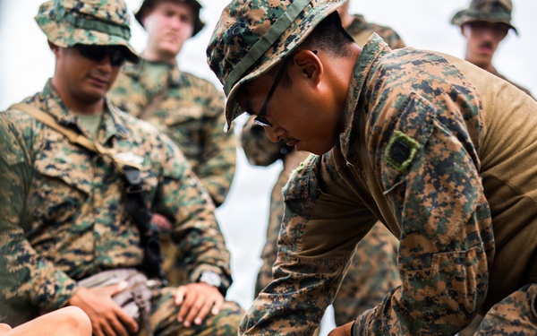 3rd Littoral Combat Team, Damage Control Resuscitation Team, and Phillippine marines conduct TCCC training during KAMANDAG 10