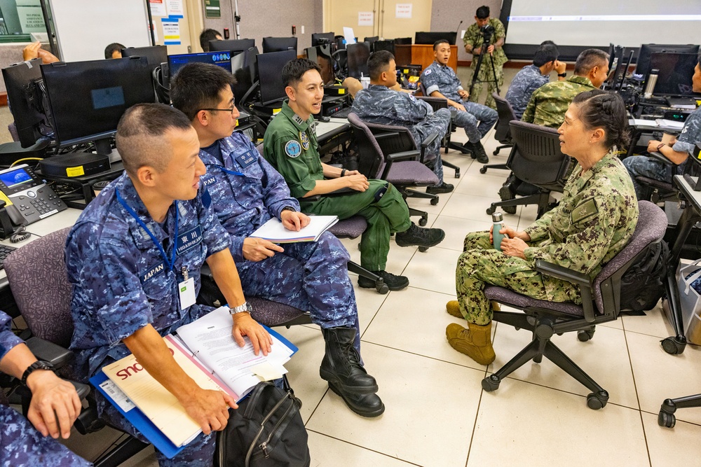 RIMPAC 2026: International partners conduct operations brief on Ford Island