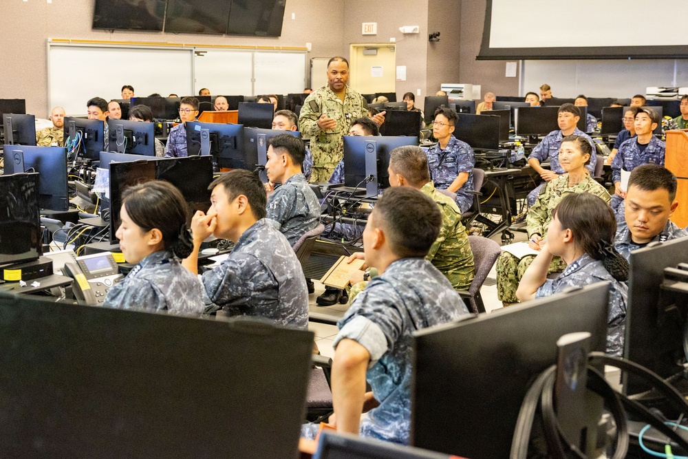 RIMPAC 2026: International partners conduct operations brief on Ford Island