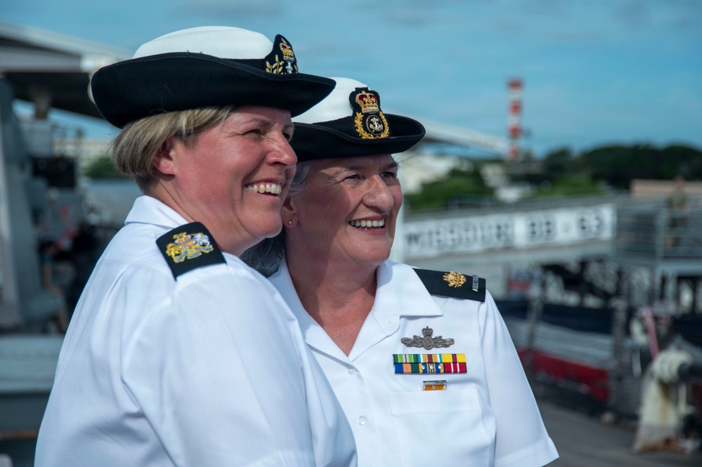 Multinational Senior Enlisted Leaders tour USS Battleship Missouri Memorial