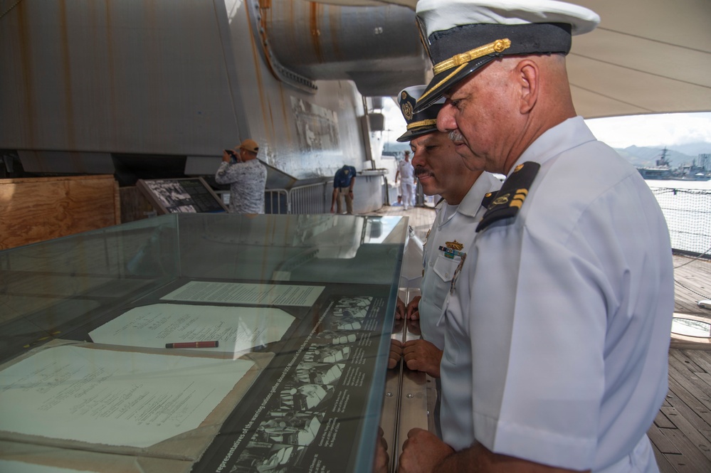 International Senior Enlisted Leaders tour Battleship Missouri Memorial during RIMPAC 2026