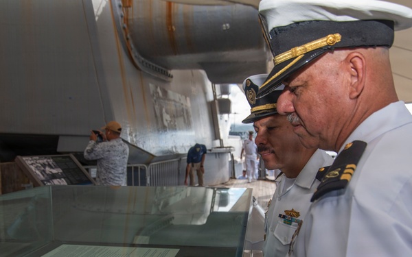 International Senior Enlisted Leaders tour Battleship Missouri Memorial during RIMPAC 2026