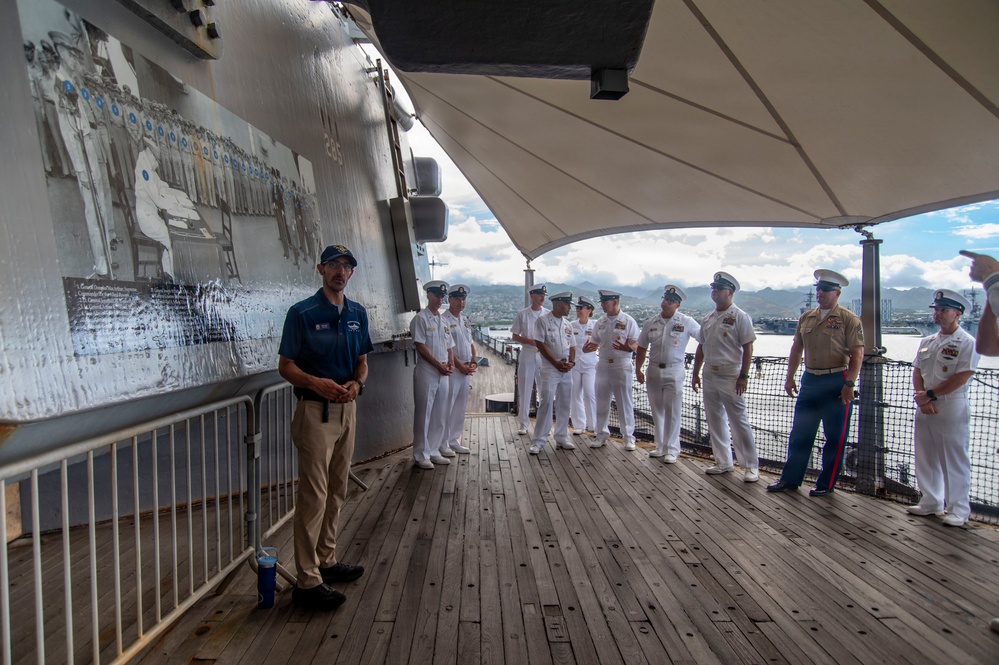 International Senior Enlisted Leaders tour Battleship Missouri Memorial during RIMPAC 2026