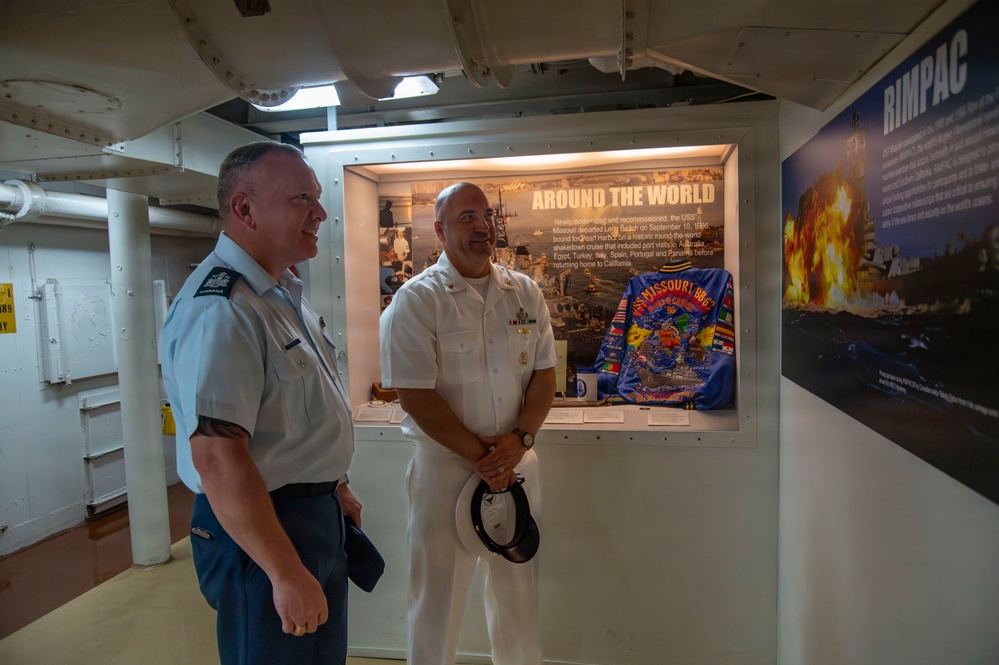 International Senior Enlisted Leaders tour Battleship Missouri Memorial during RIMPAC 2026