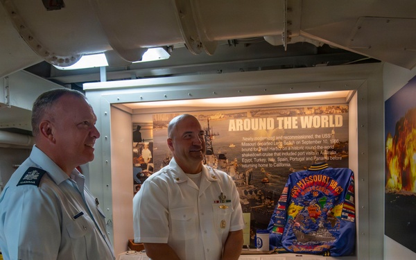 International Senior Enlisted Leaders tour Battleship Missouri Memorial during RIMPAC 2026
