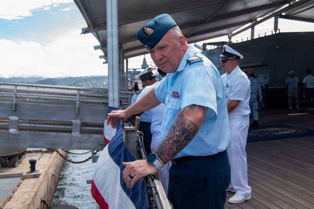 Multinational Senior Enlisted Leaders Tour USS Battleship Missouri Memorial