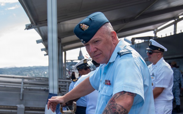 Multinational senior enlisted leaders tour the USS Missouri memorial