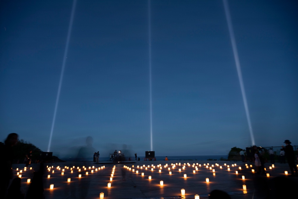 Okinawa Peace Memorial Park Candle Lighting