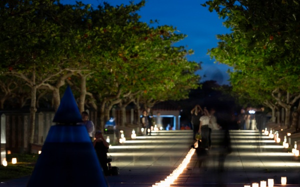 Okinawa Peace Memorial Park Candle Lighting