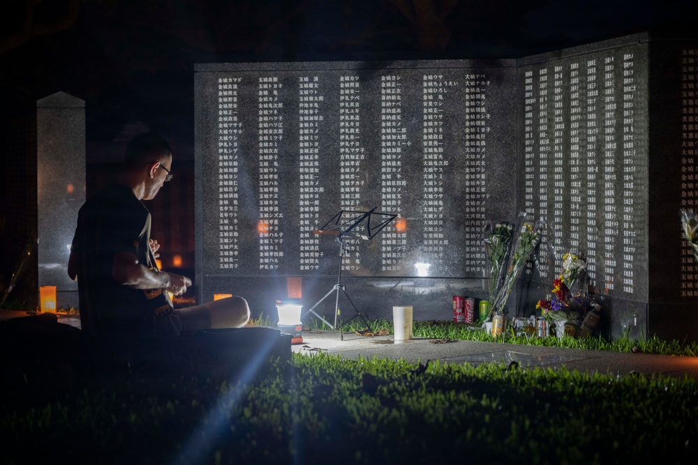 Okinawa Peace Memorial Park Candle Lighting