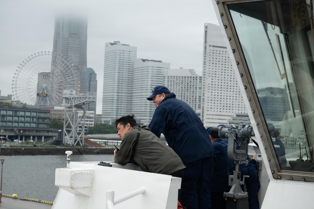 USCGC Midgett arrives in Yokohama, Japan, to participate in joint operations with Japan Coast Guard