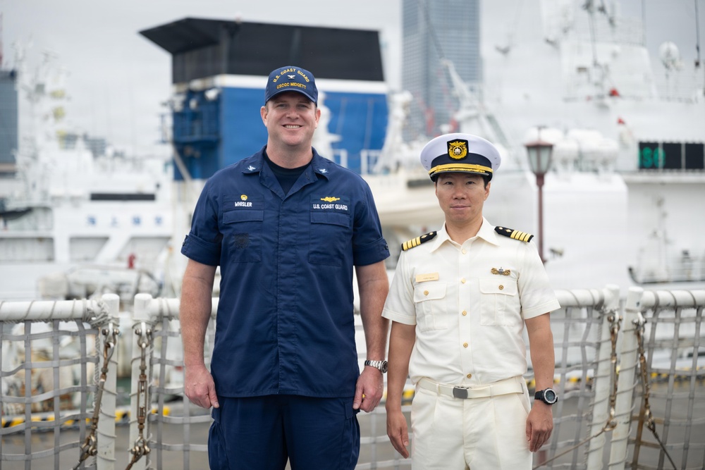 USCGC Midgett arrives in Yokohama, Japan, to participate in joint operations with Japan Coast Guard
