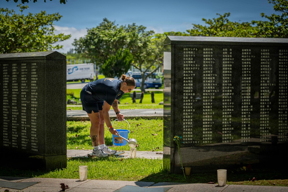 Okinawa Peace Memorial Park Candle Lighting