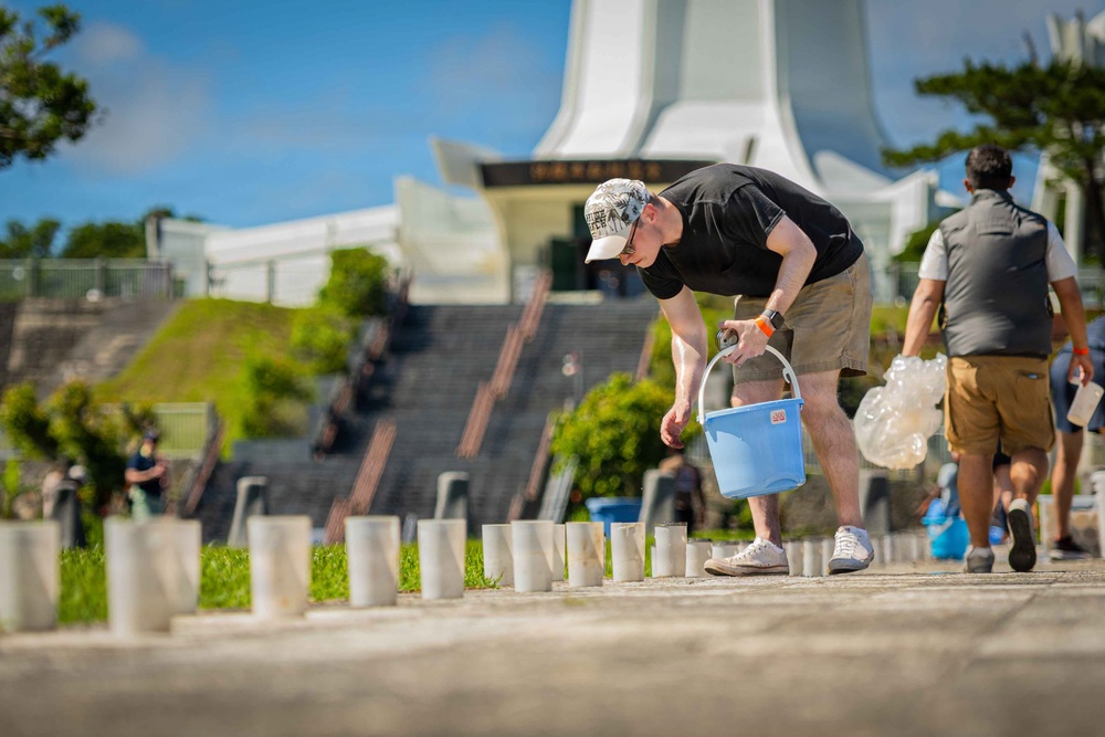 Okinawa Peace Memorial Park Candle Lighting