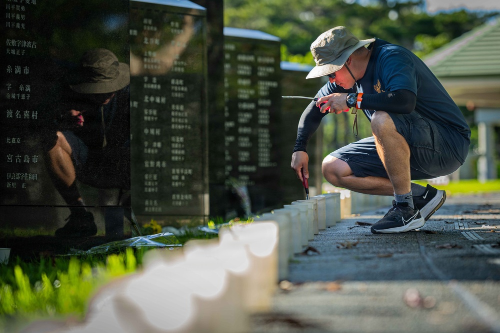 Okinawa Peace Memorial Park Candle Lighting