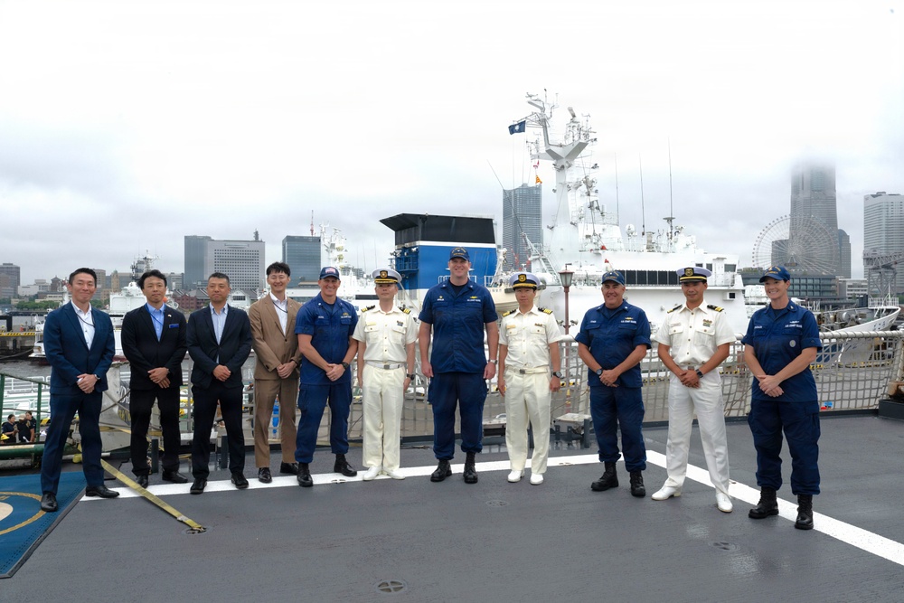 USCGC Midgett arrives in Yokohama, Japan, to participate in joint operations with Japan Coast Guard