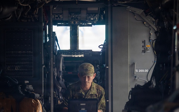 Japanese V-22 Ospreys arrive at MCAS Futenma for Resolute Dragon 26
