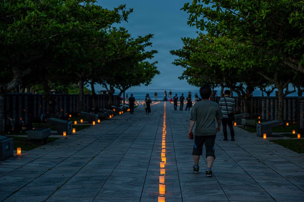 Okinawa Peace Memorial Park Candle Lighting