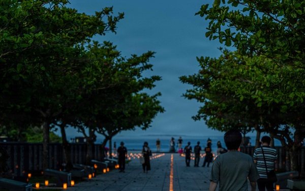 Okinawa Peace Memorial Park Candle Lighting