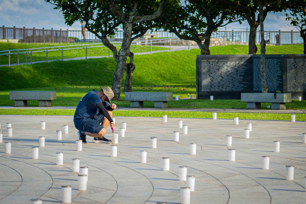 Okinawa Peace Memorial Park Candle Lighting