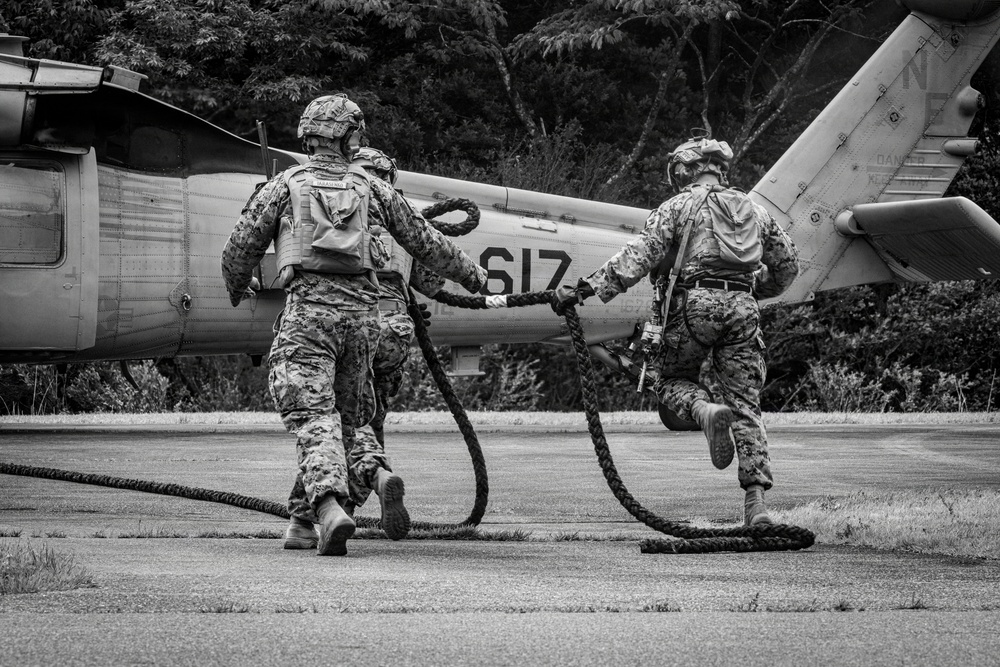 Fuji Viper 26.3 | U.S. Marines Conduct Fast-Rappelling Techniques | Monochrome Collection