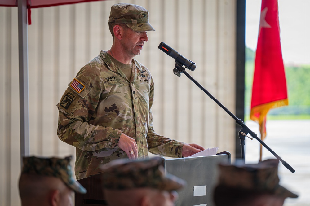 Task Force Talon Relinquishes Command to 3-43 ADA