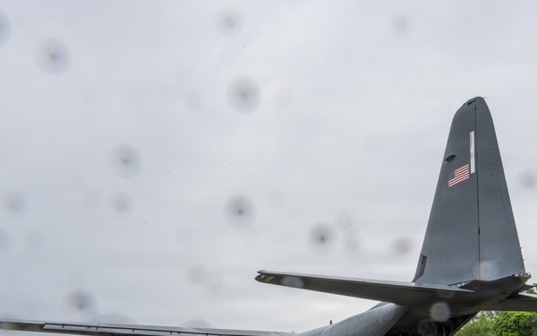 317th AW transports personnel simulating rapid island operations setup
