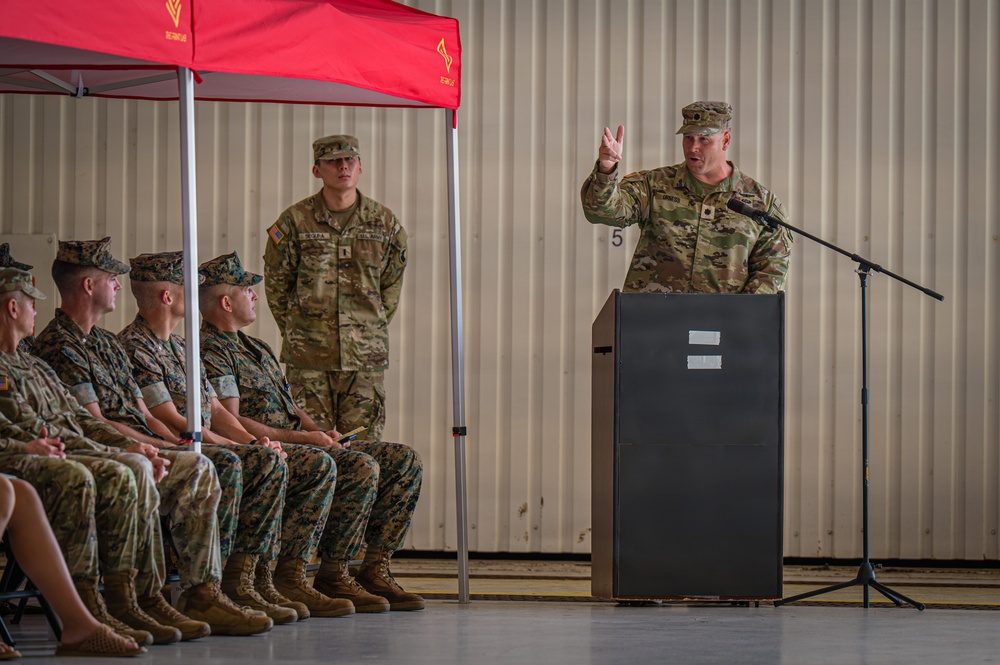 Task Force Talon Relinquishes Command to 3-43 ADA