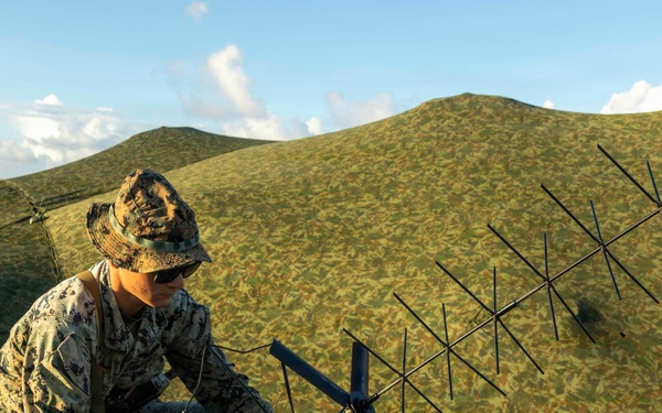 III MEF Marines set up communications during Valiant Shield 26