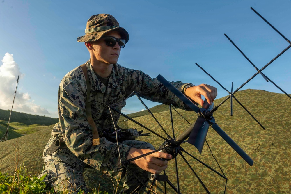 III MEF Marines set up communications during Valiant Shield 26