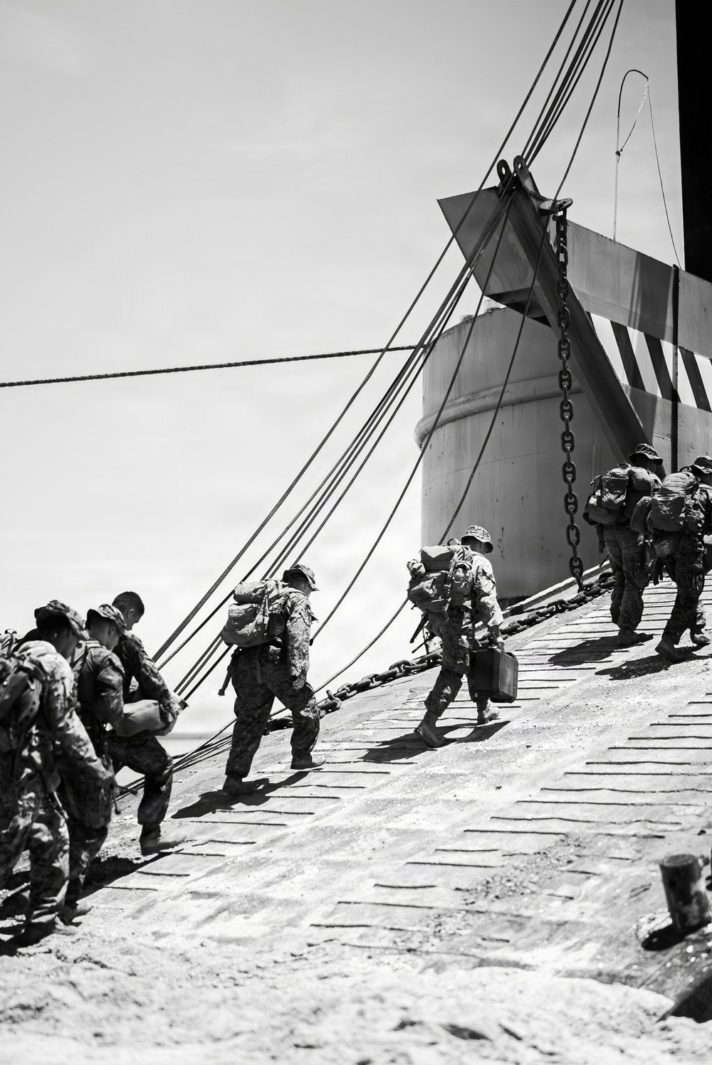 3rd Marine Littoral Regiment loads Philippine surface connectors after maritime key terrain security operations during KAMANDAG 10