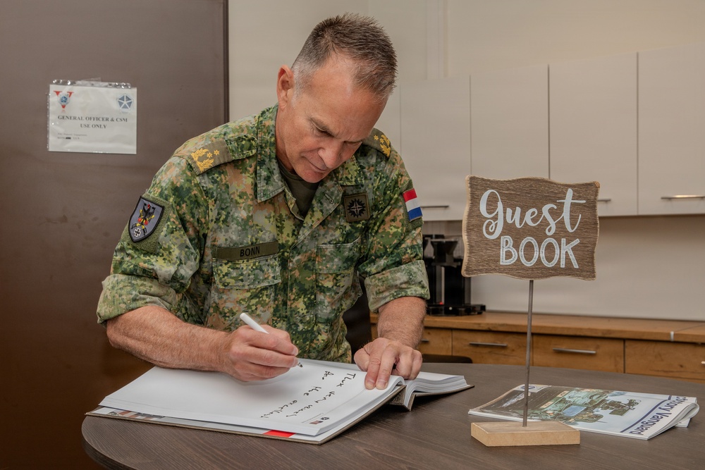 Royal Netherlands Marine Corps Generals visit V Corps Poland to plan the future of joint training exercises