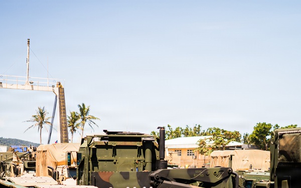3rd Marine Littoral Regiment loads Philippine surface connectors after maritime key terrain security operations during KAMANDAG 10
