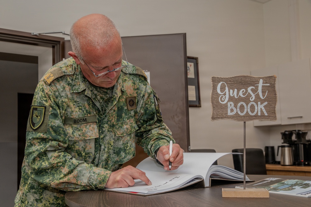 Royal Netherlands Marine Corps Generals visit V Corps Poland to plan the future of joint training exercises