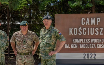 Royal Netherlands Marine Corps Generals visit V Corps Poland to plan the future of joint training exercises