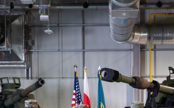 The 405th Army Field Support Battalion conduct a change of command ceremony