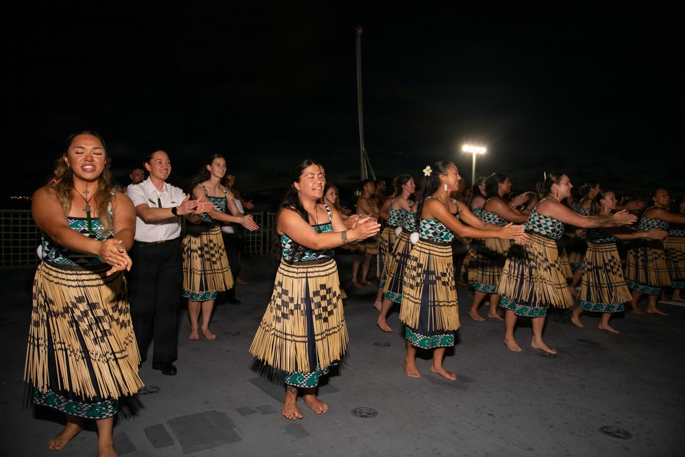 Royal New Zealand Navy hosts RIMPAC reception aboard HMNZS Aotearoa