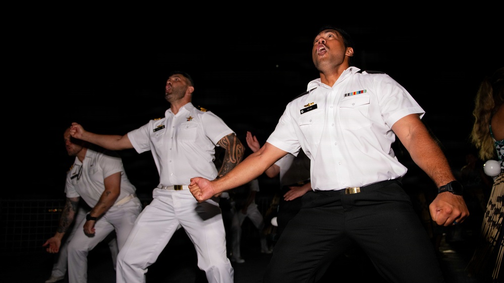 Royal New Zealand Navy hosts RIMPAC reception aboard HMNZS Aotearoa