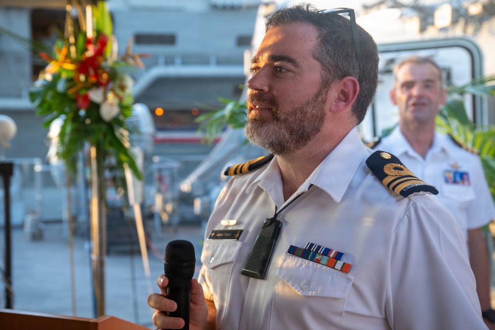 Royal New Zealand Navy hosts RIMPAC reception aboard HMNZS Aotearoa