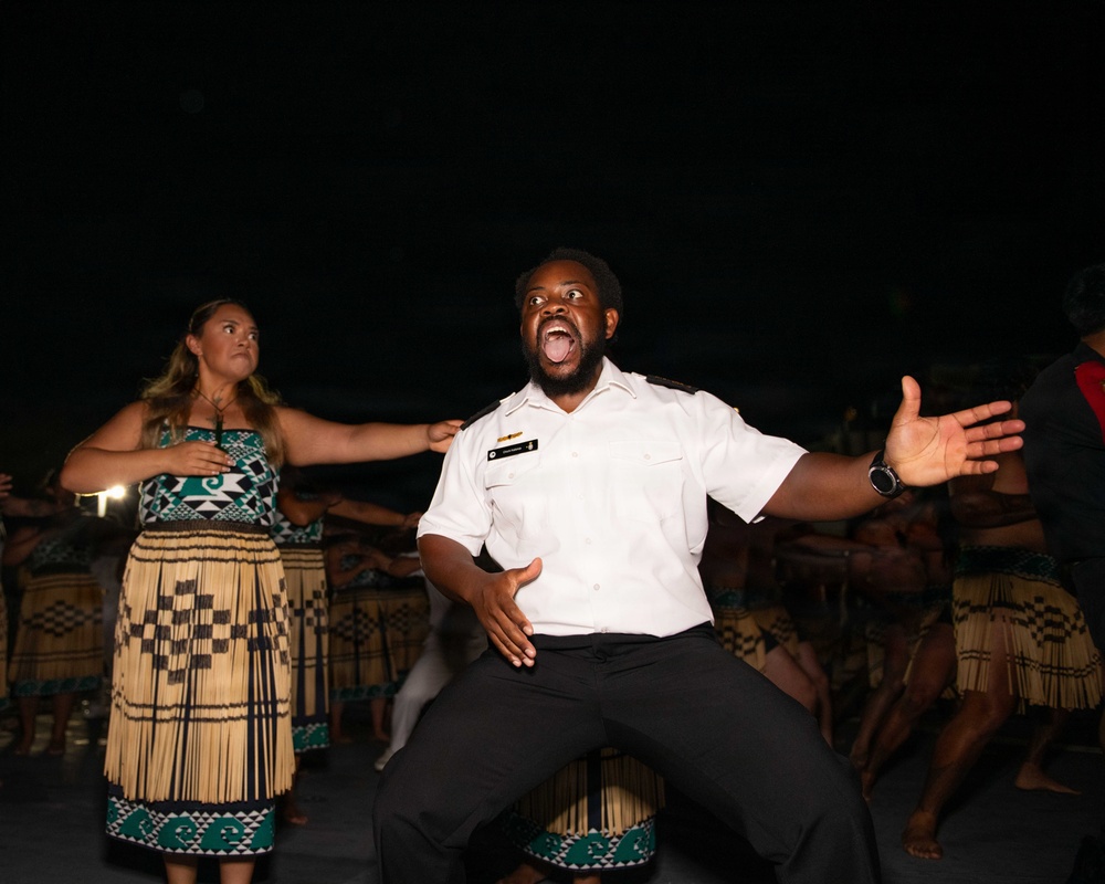 Royal New Zealand Navy hosts RIMPAC reception aboard HMNZS Aotearoa