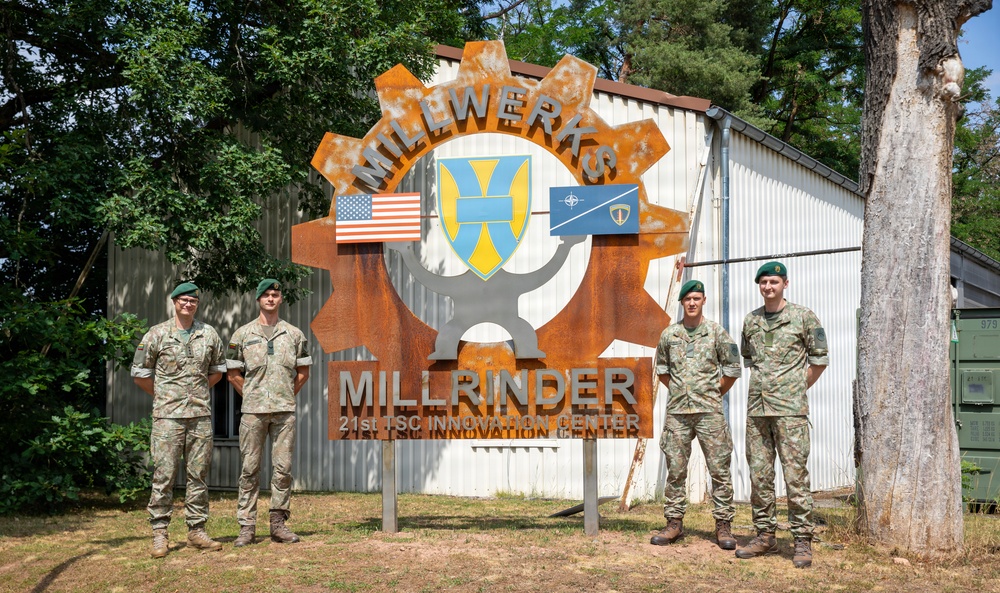 Lithuanian Delegation tours 21st Theater Sustainment Command Innovation Center
