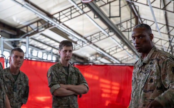Lithuanian Delegation tours 21st Theater Sustainment Command Innovation Center