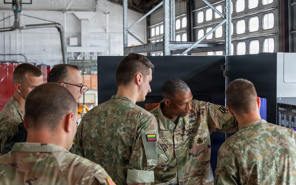 Lithuanian Delegation tours 21st Theater Sustainment Command Innovation Center