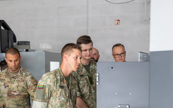Lithuanian Delegation tours 21st Theater Sustainment Command Innovation Center